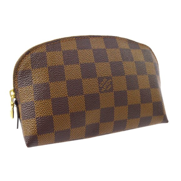 Authentic LOUIS VUITTON POCHETTE COSMETIC POUCH DAMIER - Picture 7 of 9